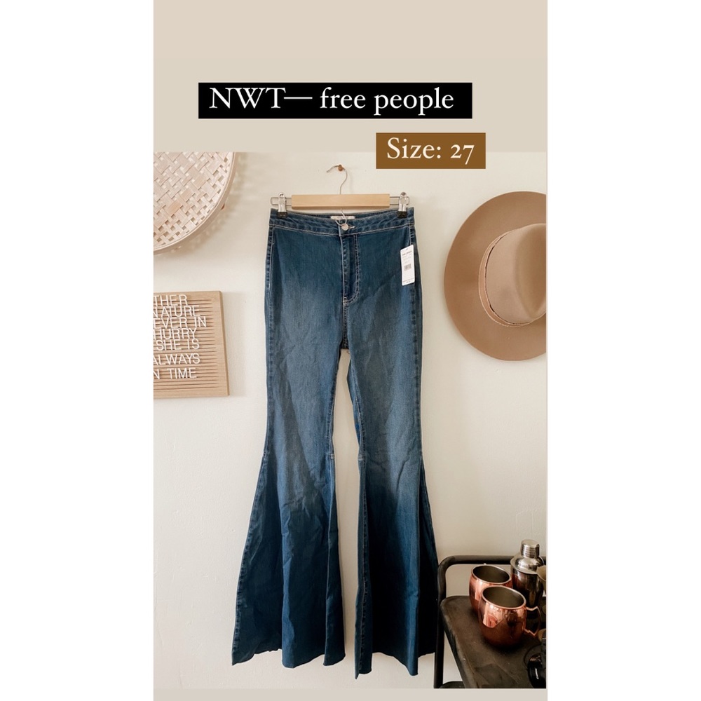 Free People “just float on flare jeans”